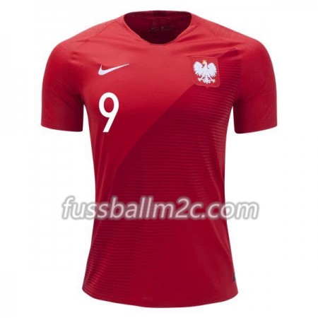 Fußballtrikots Polen Robert Lewandowski 9 Auswärts Trikotsatz WM 2018